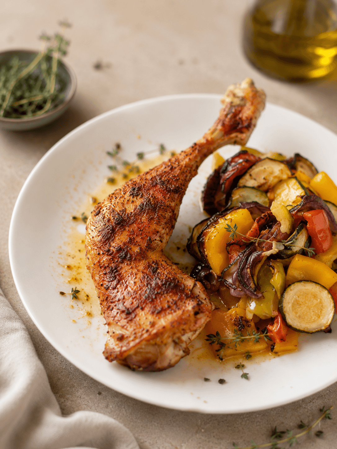 Cuisses de poulet au four