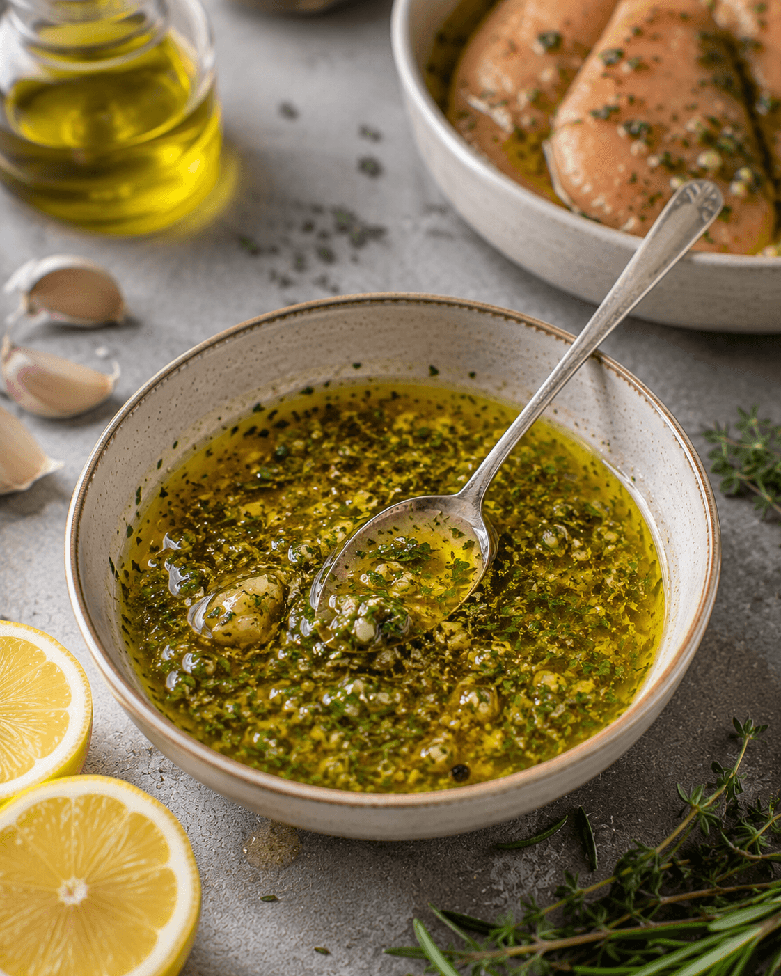 Marinade poulet citron herbes