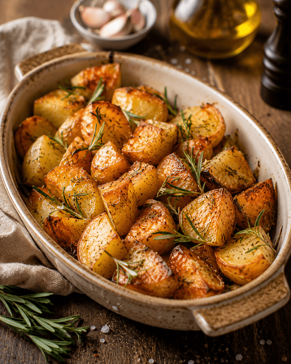 Pommes de terre roties croustillantes