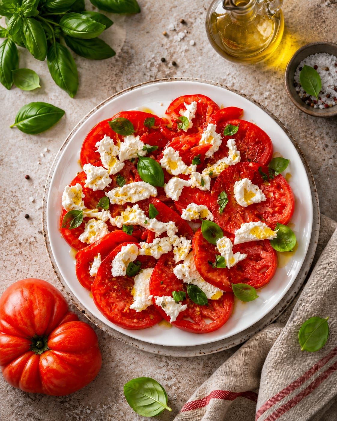 Salade de Tomate et Mozzarella
